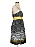 Max and Cleo 100% Polyester Stripes Yellow Casual Dress Size 4 - photo 4