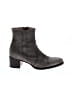 Ann Mashburn 100% Leather Gray Green Ankle Boots Size EU 36 - photo 1