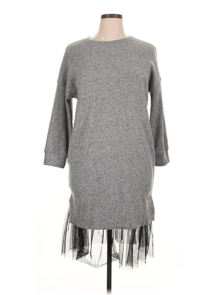 Pre-owned Assorted Brands Casual Dress In Gray