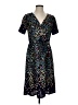 Sonnet James 100% Polyester Print Blue Casual Dress Size S - photo 1