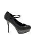 Candie's Black Gray Heels Size 8 1/2 - photo 1