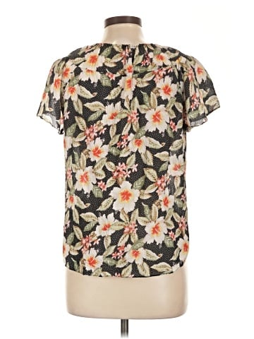 Rebecca Taylor Short Sleeve Silk Top (view 2)