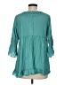 Tantrums 100% Rayon Teal 3/4 Sleeve Blouse Size M - photo 2