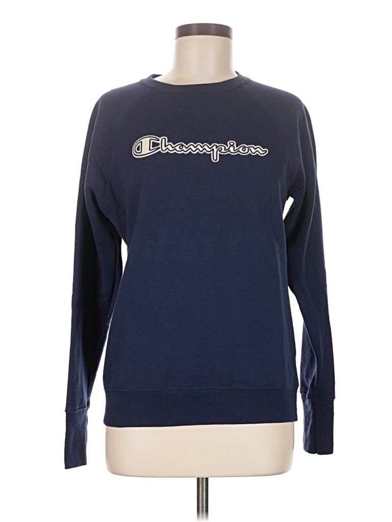 Pre-owned Champion Pullover Sweater In Blue
