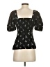 Gap 100% Viscose Black Short Sleeve Top Size XS - photo 2