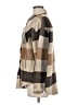 Unbranded 100% Polyester Plaid Brown Coat Size M - photo 5