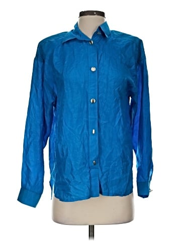Jonathan Martin Long Sleeve Silk Top (view 1)