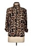 Lisa International Animal Print Gold Jacket Size M - photo 1