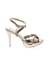 Via Spiga Metallic Gold Gray Sandals Size 8 1/2 - photo 1