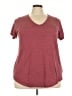 Torrid Burgundy Short Sleeve T-Shirt Size 3X Plus (3) - photo 1