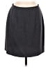INC International Concepts 100% Polyester Solid Gray Formal Skirt Size 8 - photo 1