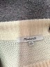 Madewell Solid Ivory Wool Pullover Sweater Size M - photo 7