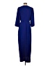 Connected Apparel 100% Polyester Blue Casual Dress Size 4 - photo 2