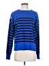 Joan Vass 100% Cotton Stripes Blue Pullover Sweater Size 10 (2) - photo 1