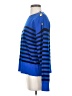 Joan Vass 100% Cotton Stripes Blue Pullover Sweater Size 10 (2) - photo 5