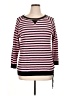 Lauren by Ralph Lauren 100% Cotton Stripes Pink Pullover Sweater Size XL - photo 1