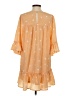 Entro 100% Polyester Stars Orange Casual Dress Size S - photo 2