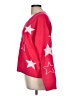 Calligraphie Stars Red Pullover Sweater Size M - photo 5