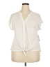 Apt. 9 Ivory Short Sleeve Top Size XXL - photo 1