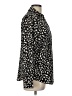 T Tahari 100% Polyester Animal Print Black Long Sleeve Blouse Size L - photo 4