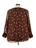 LC Lauren Conrad 100% Polyester Polka Dots Brown 3/4 Sleeve Blouse Size 3X - photo 2