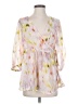 Future Collective 100% Polyester Pink 3/4 Sleeve Blouse Size XS - photo 1