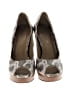 Cole Haan Animal Print Gray Tan Heels Size 6 1/2 - photo 2