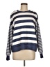Match Stripes Blue Pullover Sweater Size M - photo 1