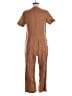 Everlane 100% Linen Solid Brown Jumpsuit Size 6 - photo 2