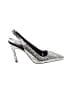 Nine West Silver Heels Size 5 - photo 1