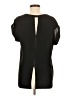 Pleione 100% Polyester Black Short Sleeve Top Size M - photo 2