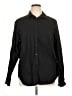 Gap Solid Black Long Sleeve Button-Down Shirt Size XL - photo 1