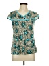 Assorted Brands Teal Blue Short Sleeve Blouse Size L - photo 1