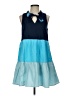 Mud Pie Color Block Blue Casual Dress Size S - photo 1