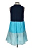 Mud Pie Color Block Blue Casual Dress Size S - photo 2