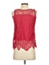 Simply Styled 100% Nylon Red Sleeveless Blouse Size S - photo 2