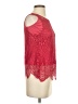 Simply Styled 100% Nylon Red Sleeveless Blouse Size S - photo 4