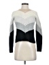 Autumn Cashmere 100% Cashmere Chevron-herringbone Silver Cashmere Pullover Sweater Size XS - photo 1