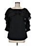 Love Scarlett 100% Polyester Black 3/4 Sleeve Blouse Size M - photo 1