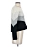 Autumn Cashmere 100% Cashmere Chevron-herringbone Silver Cashmere Pullover Sweater Size XS - photo 4