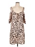 C.O.Z.Y Animal Print Tan Casual Dress Size 8 - photo 1