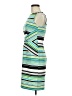 I.N. Studio Stripes Green Casual Dress Size 8 (petite) - photo 5