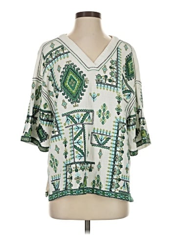 Tru Luxe Jeans Short Sleeve Blouse (view 1)