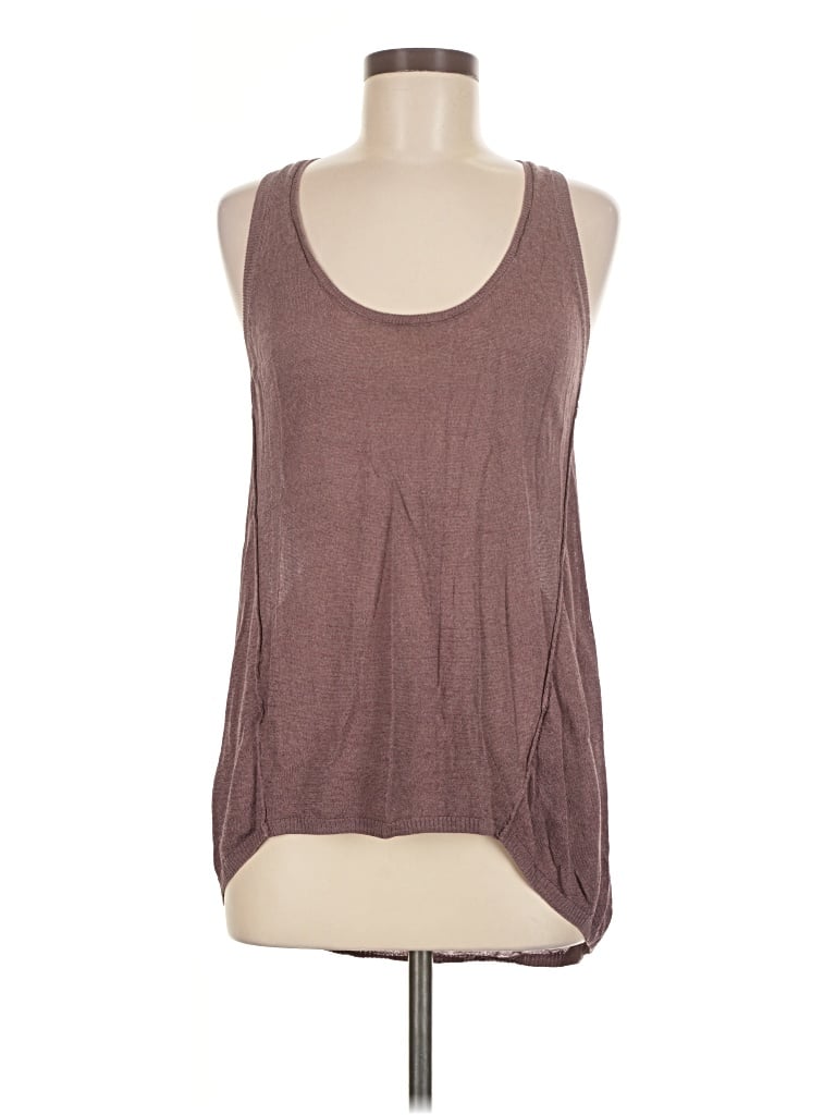 Pre-owned Zara Sleeveless Top Brown Scoop Neck Tops