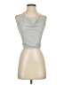 Shein 100% Polyester Silver Sleeveless Top Size 4 - photo 1