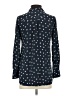 J.Crew 100% Silk Polka Dots Blue Long Sleeve Silk Top Size 2 - photo 2