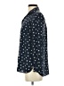 J.Crew 100% Silk Polka Dots Blue Long Sleeve Silk Top Size 2 - photo 5