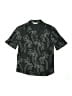 M&S 100% Cotton Tropical Black Short Sleeve Button-Down Shirt Size 6 - 7 - photo 1