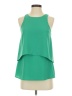 Cooper & Ella 100% Polyester Green Sleeveless Top Size S - photo 1