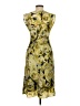 Talbots 100% Silk Yellow Cocktail Dress Size 2 (petite) - photo 2